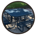 picnic table seating